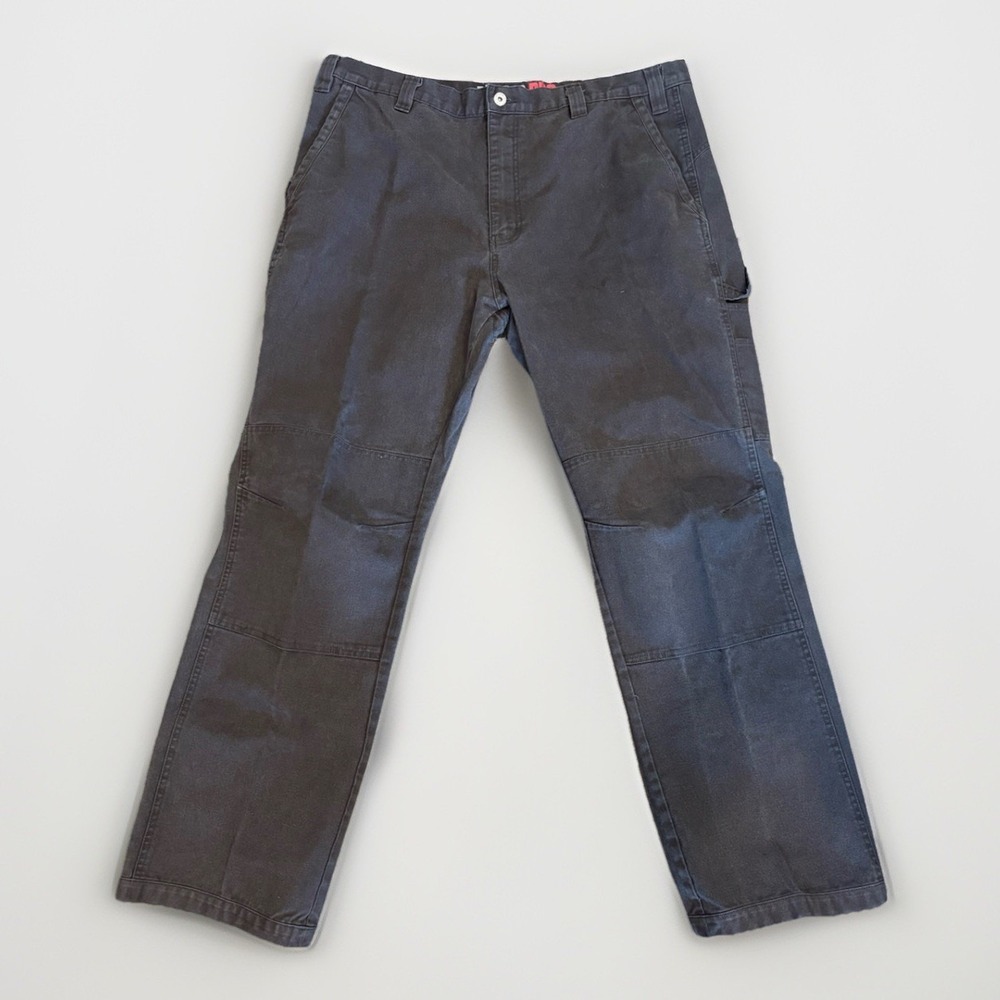 Dickies Pro Double Knee Canvas Durable Heavy duty Work‎ Pant Black 40x32